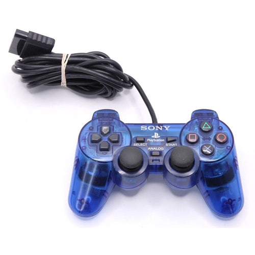 Sony PlayStation 2 PS2 Wired Dualshock Controller SCPH-10010- Clear Blue from 2pgaming