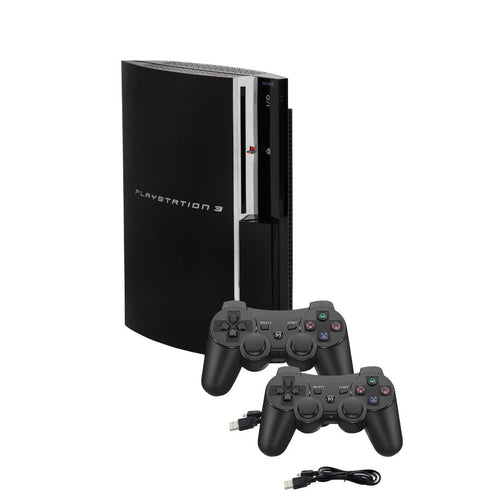 SONY PlayStation 3 PS3 Fat Console Bundle - Black - 2 Wireless Controllers from 2pgaming