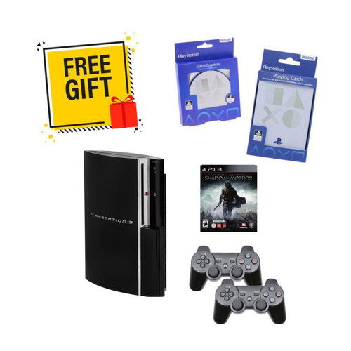 SONY Playstation 3 PS3 Fat Console Bundle - Brand New Shadow Of Mordor - 2 Wireless Controllers from 2pgaming