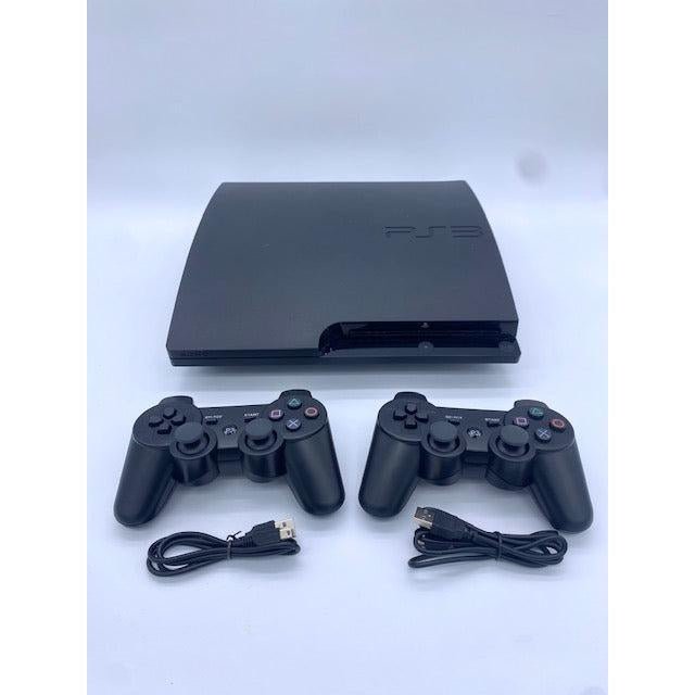 SONY PlayStation 3 PS3 Slim Console Black - 2 Wireless Controllers from 2pgaming