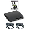 SONY PlayStation 3 PS3 Slim Console Black - New Call Of Duty Modern Warfare 3 MW3 - 2 Wireless Controllers from 2pgaming