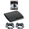 SONY PlayStation 3 PS3 Slim Console Black - New Shadow Of Mordor - 2 Wireless Controllers from 2pgaming