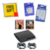 SONY PlayStation 3 PS3 Slim Console Bundle Black - Rainbow Six Vegas - MotorStorm - 2 Wireless Controllers from 2pgaming
