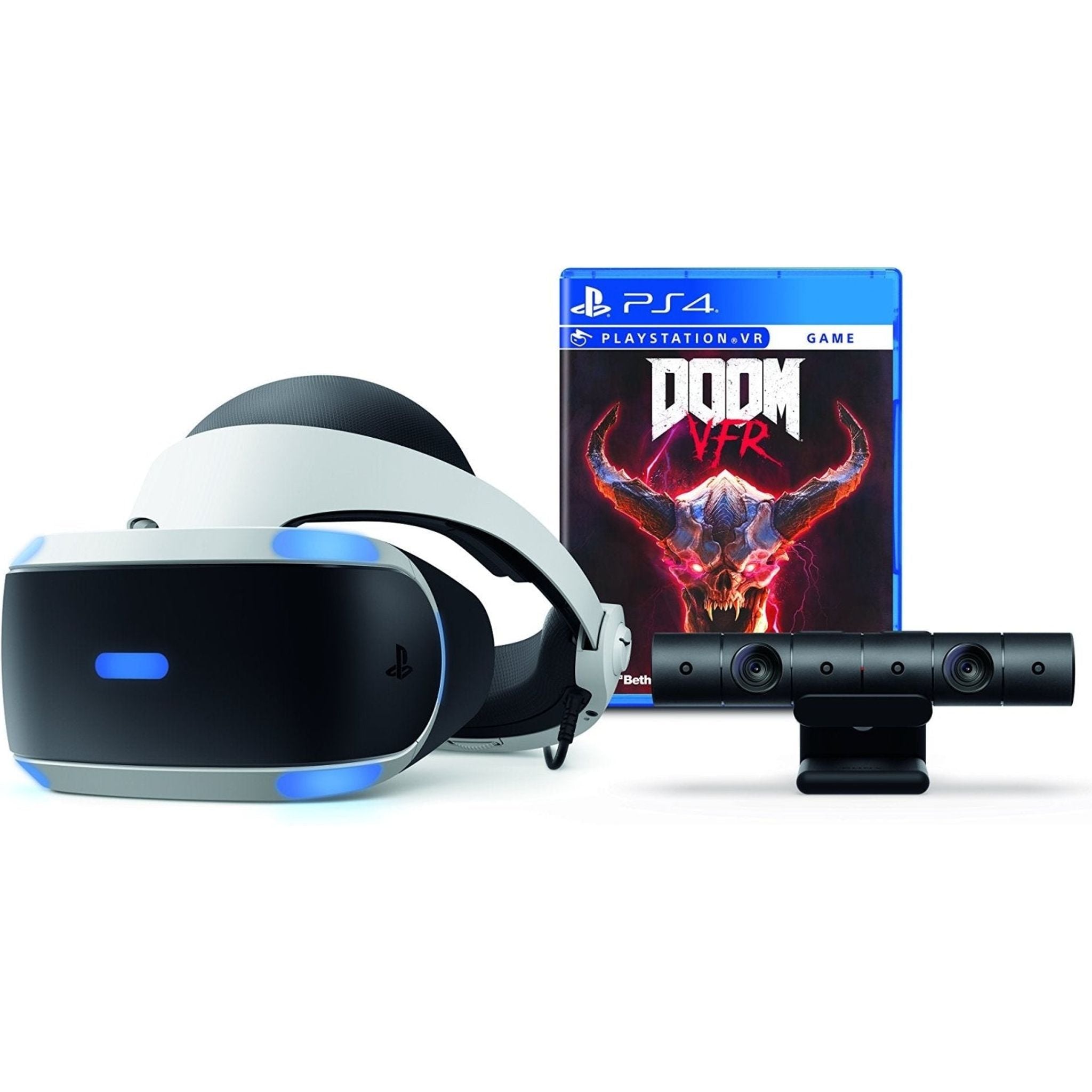 Sony PlayStation 4 PS4 VR Virtual Reality Headset Bundle + Doom VFR from 2pgaming