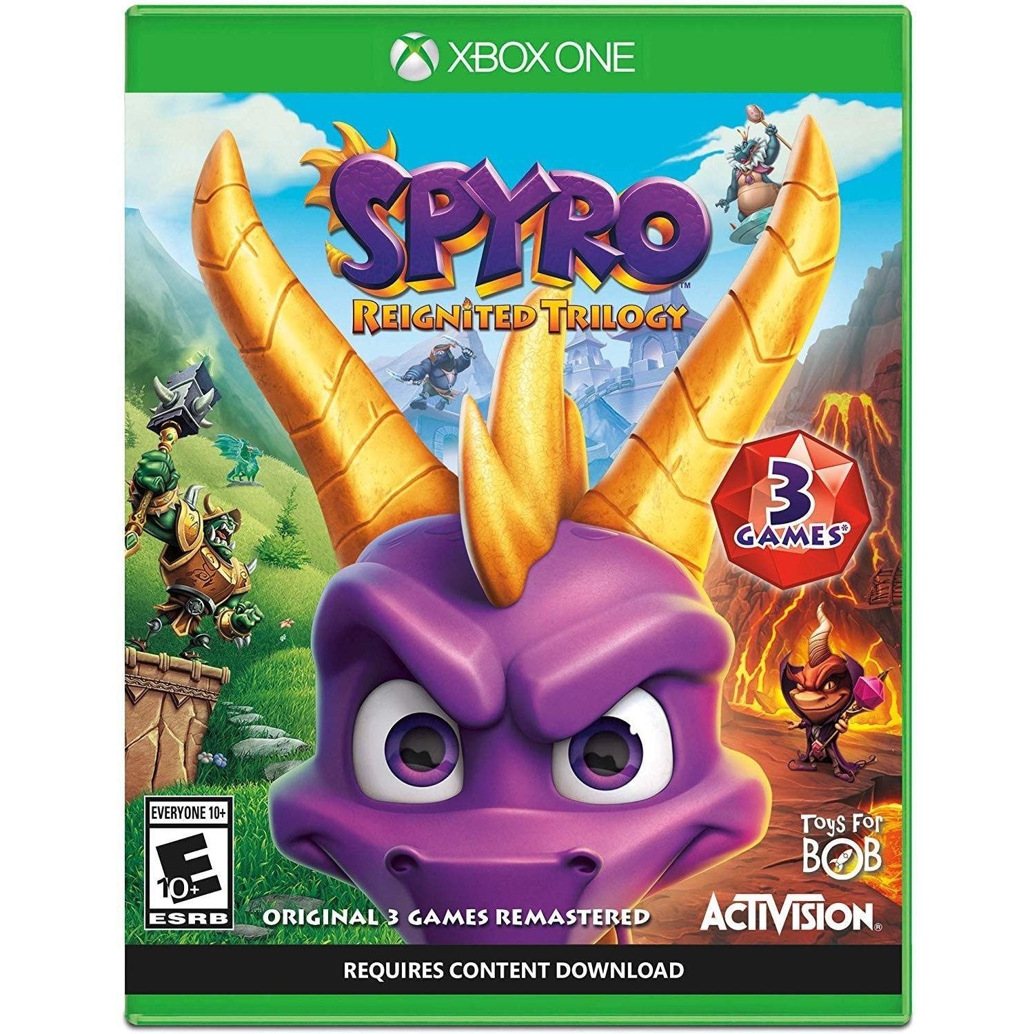 Spyro Reignited Trilogy Microsoft Xbox One Game from 2pgaming