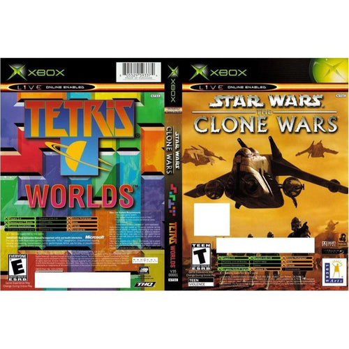 Star Wars Clone Wars+Tetris Worlds Combo Pack Original Xbox Game from 2pgaming