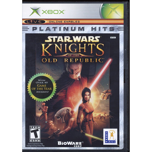 Star Wars Knights Of The Old Republic Platinum Hits Xbox Game from 2pgaming