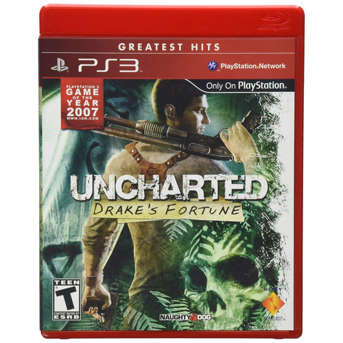 Uncharted Drake's Fortune PS3 PlayStation 3 Game Greatest Hits - 2pgaming