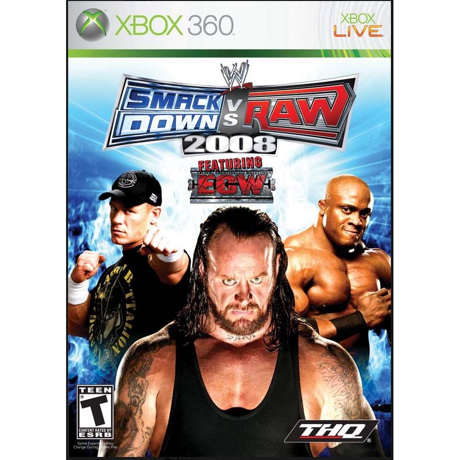 WWE Smackdown vs Raw 2008 Microsoft Xbox 360 Game from 2pgaming