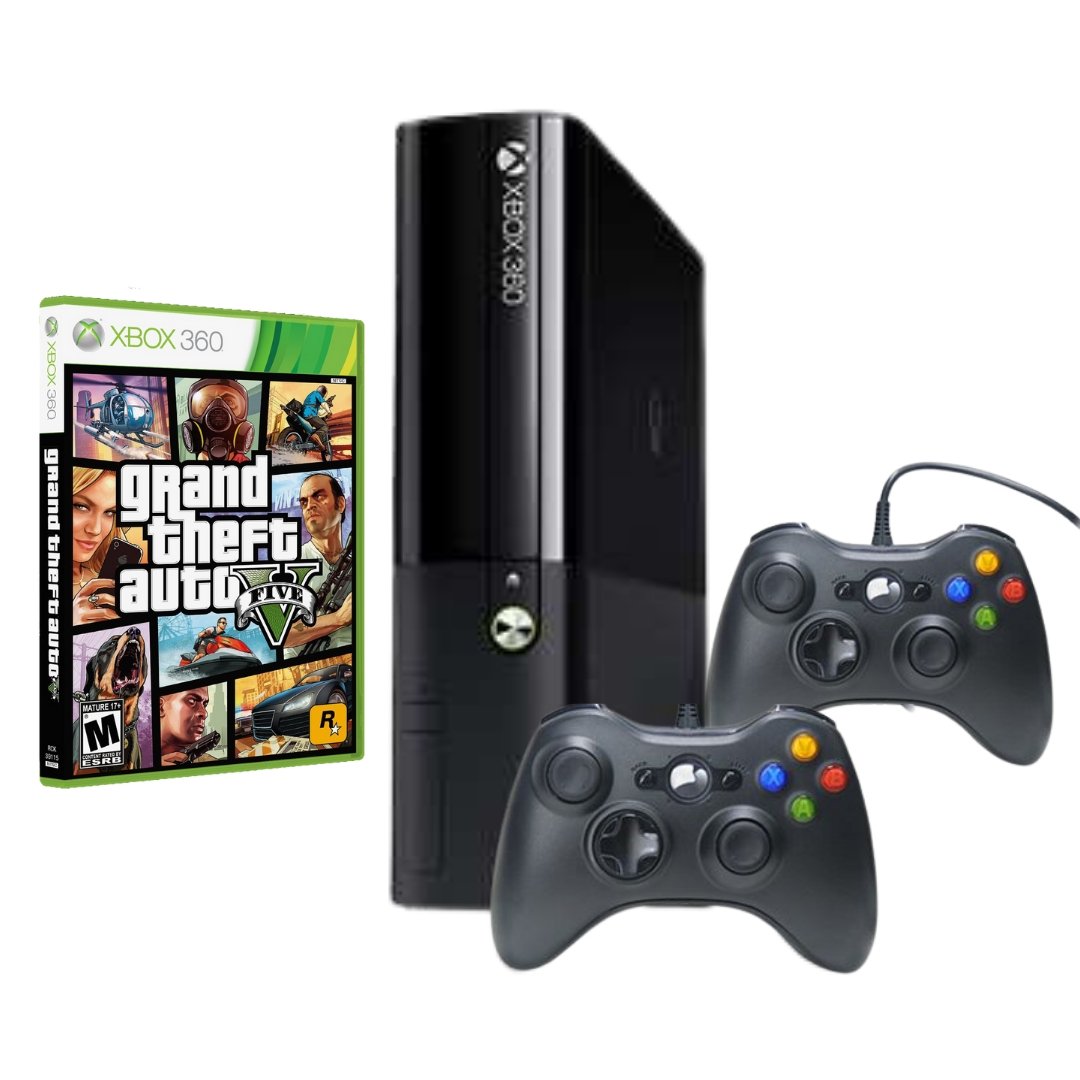 Xbox 360 E 250GB Console with Brand New GTAV Game from 2pgaming