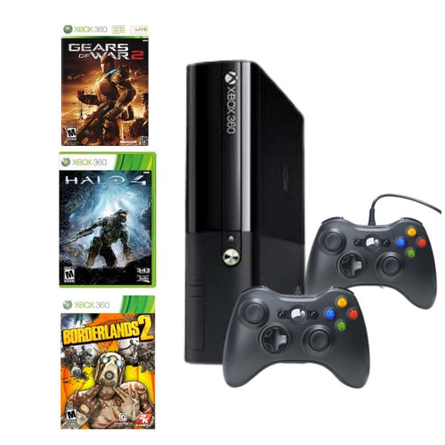 Xbox 360 E Console Bundle Halo 4, Gears Of War 2, Borderlands 2 from 2pgaming