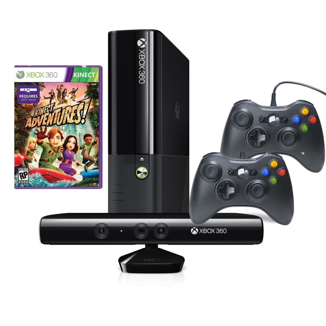 Xbox 360 E Kinect Console Bundle with Kinect Adventures from 2pgaming